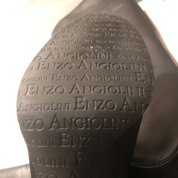 Black leather, classic style, heeled, pull-on, rounded toe boots S 6.5 - Picture 7 of 11